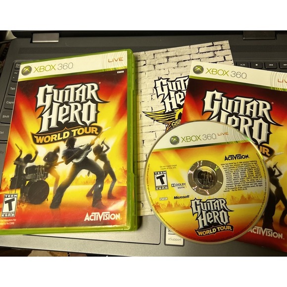 027-011 Guitar Hero World Tour Microsoft‎ Xbox 360 Video Game CIB - Picture 1 of 5